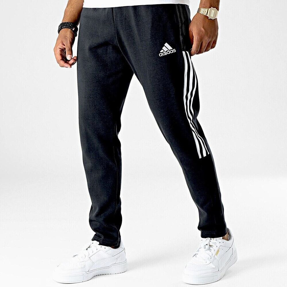 Adidas Tiro 21 Boy’s XL Soccer Black White Athletic Bottoms Jogger Track Pant